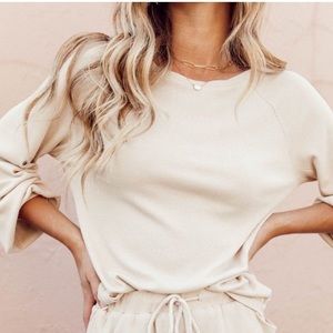 2 Piece Long Sleeve & Shorts Set